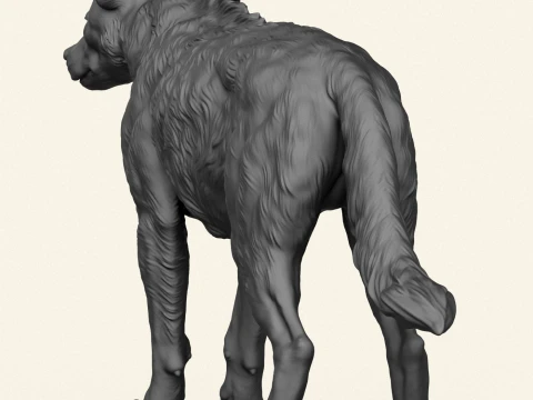 Wild Hyena Print Ready 3D Print Model