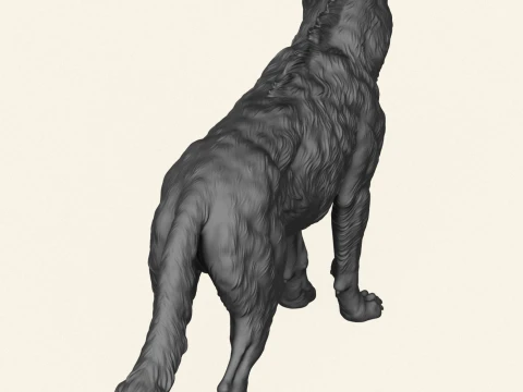 Wild Hyena Print Ready 3D Print Model