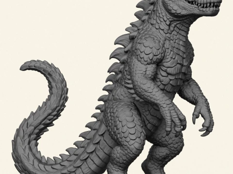 Monster Godzilla Print Ready 3D Print Model