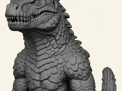 Monster Godzilla Print Ready 3D Print Model