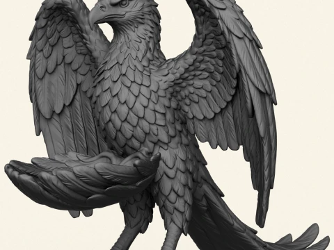 Eagle Bird Object Holder 3D Print Model
