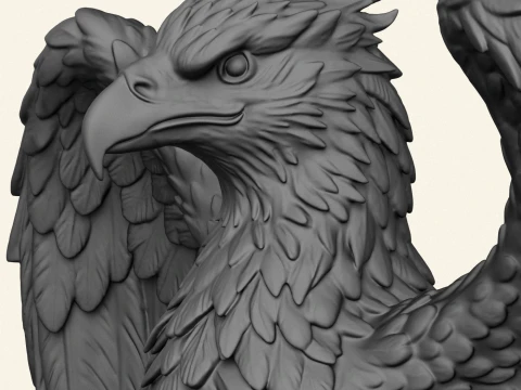 Eagle Bird Object Holder 3D Print Model