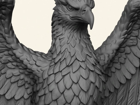 Eagle Bird Object Holder 3D Print Model