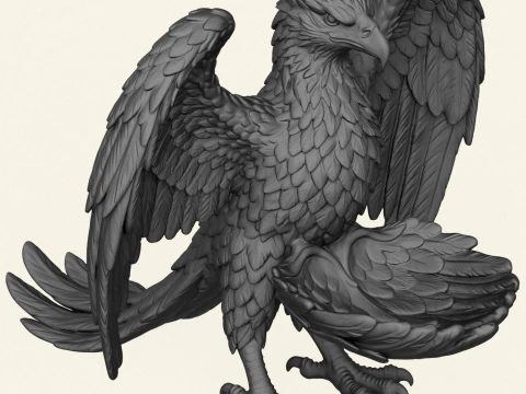 Eagle Bird Object Holder 3D Print Model