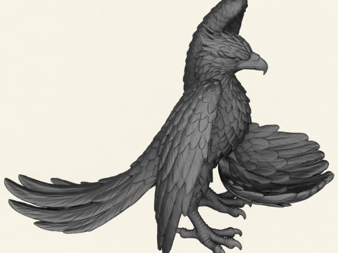 Eagle Bird Object Holder 3D Print Model