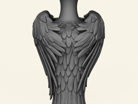 Stylish Wing Decorative Jug 3D Print Model