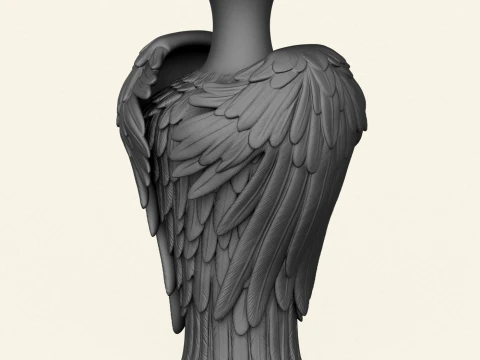Stylish Wing Decorative Jug 3D Print Model