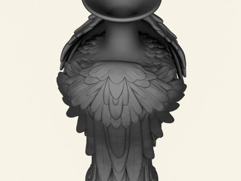 Stylish Wing Decorative Jug 3D Print Model
