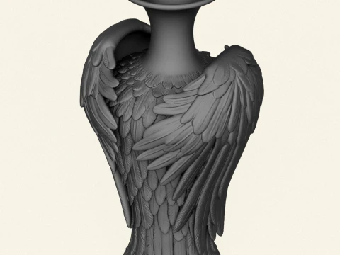Stylish Wing Decorative Jug 3D Print Model