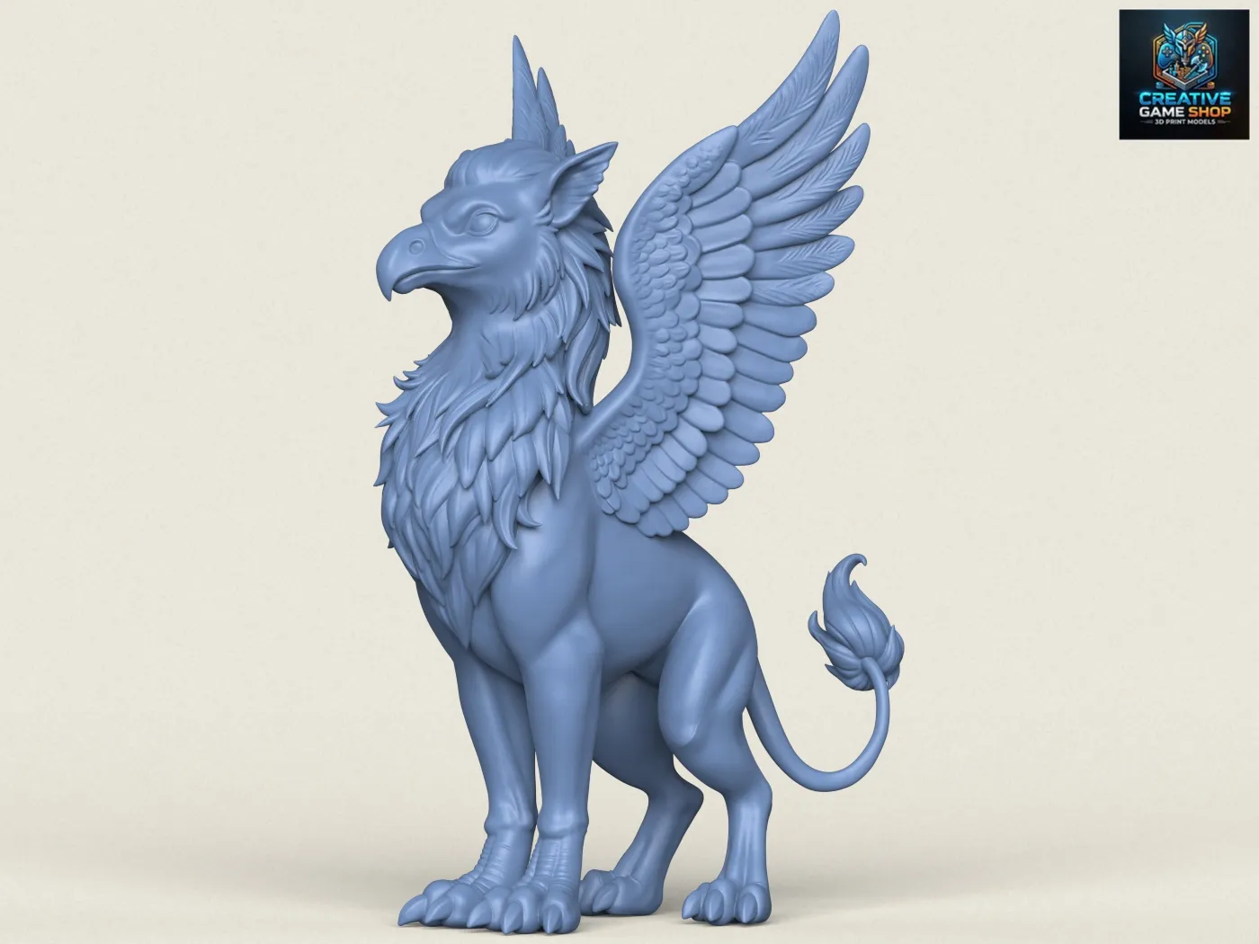 Holy Griffin Print Ready 3D Print Model .c4d .max .obj .3ds .fbx .stl .blend