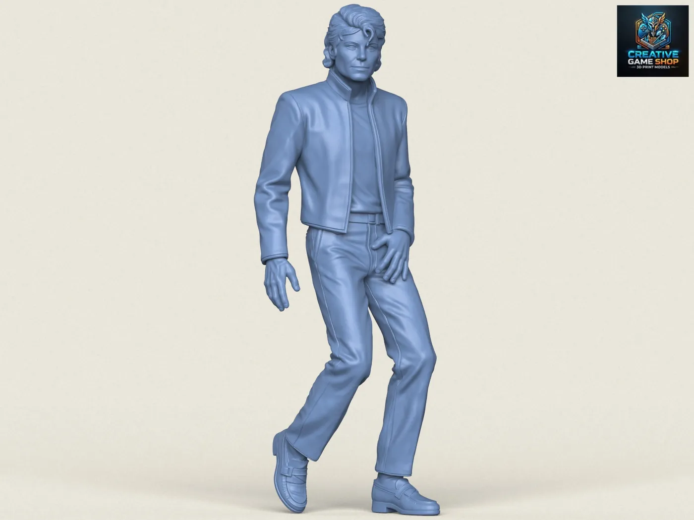 Michael Jackson Statue 3D Print Model .c4d .max .obj .3ds .fbx .stl .blend 