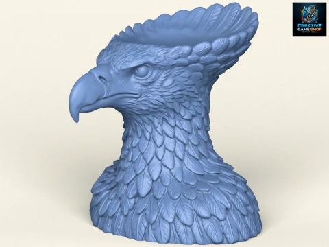Vulture Head Object Holder Modèles 3D en vedette