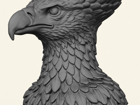 Vulture Head Object Holder 3D Print Model