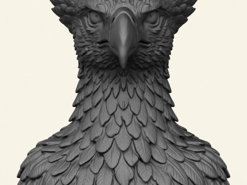 Vulture Head Object Holder 3D Print Model