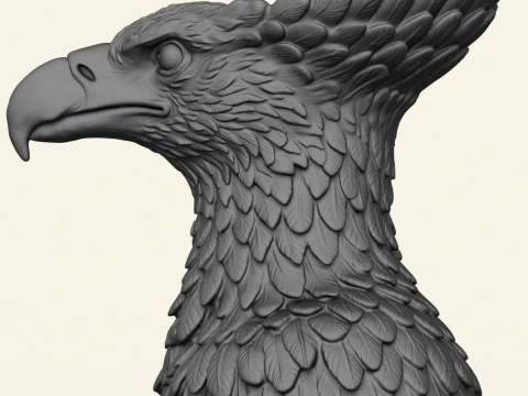 Vulture Head Object Holder 3D Print Model