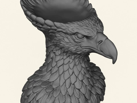 Vulture Head Object Holder 3D Print Model