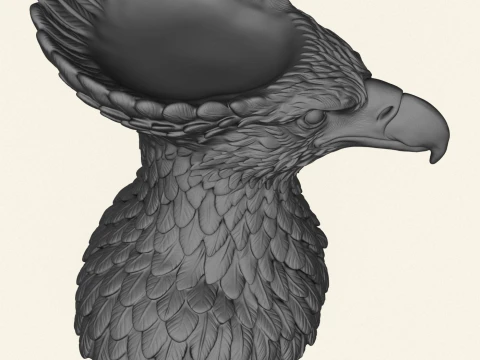 Vulture Head Object Holder 3D Print Model