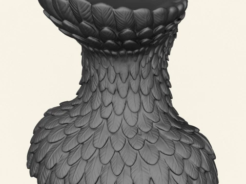 Vulture Head Object Holder 3D Print Model