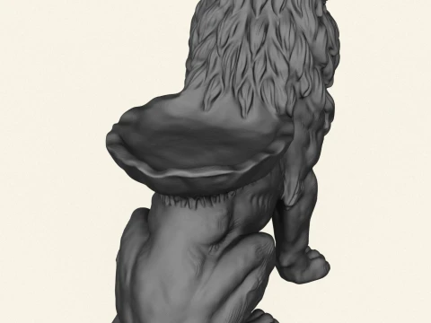 Wild Lion Object Holder 3D Print Model