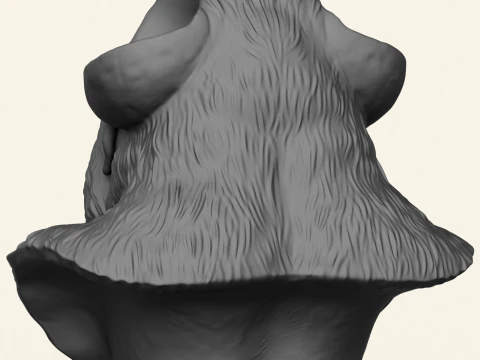 Gorilla Head Holder Print Ready 3D Print Model