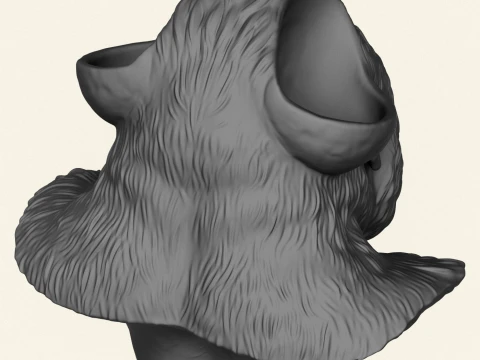 Gorilla Head Holder Print Ready 3D Print Model