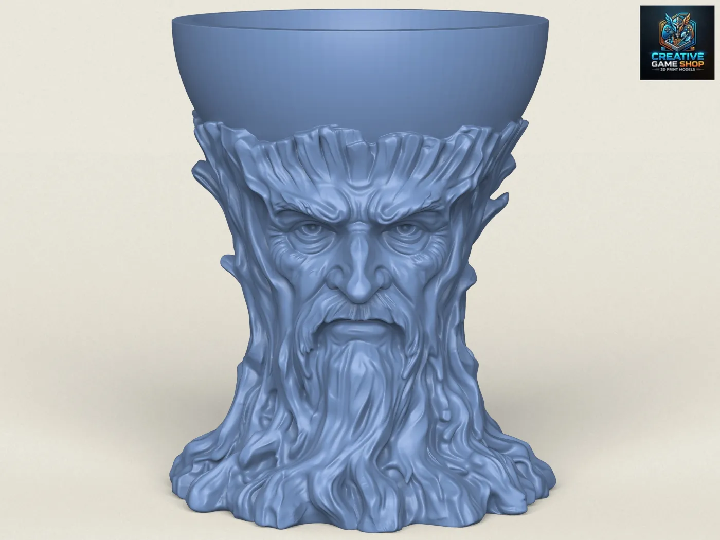 Stylish Tree Spirit Bowl 3D Print Model .c4d .max .obj .3ds .fbx .stl .blend