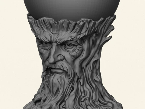 Stylish Tree Spirit Bowl 3D Print Model
