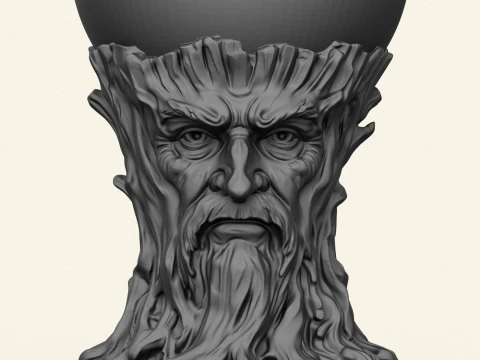 Stylish Tree Spirit Bowl 3D Print Model