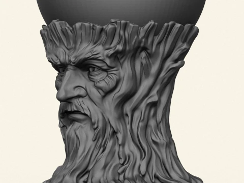 Stylish Tree Spirit Bowl 3D Print Model