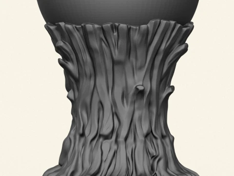 Stylish Tree Spirit Bowl 3D Print Model