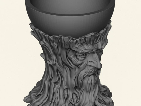 Stylish Tree Spirit Bowl 3D Print Model