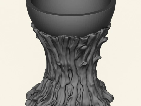 Stylish Tree Spirit Bowl 3D Print Model