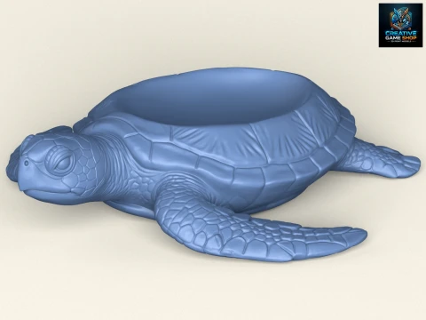 Stylish Tortoise Object Holder 3D Print Model