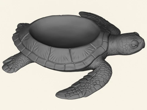 Stylish Tortoise Object Holder 3D Print Model