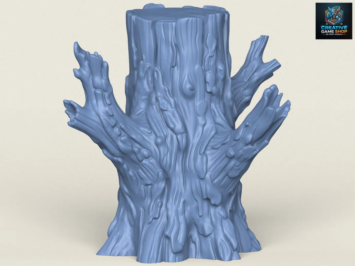 Dead Tree Trunk 01 3D Print Model .c4d .max .obj .3ds .fbx .stl .blend 