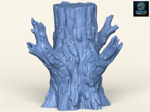 Dead Tree Trunk 01 3D Print Model