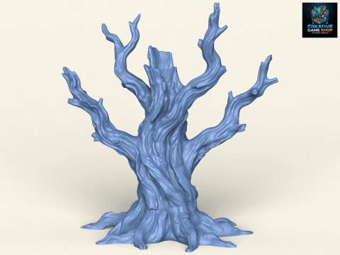 Dead Tree Trunk 02 Modèles 3D en vedette