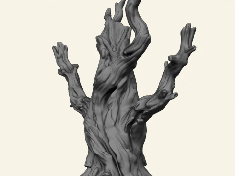 Dead Tree Trunk 02 3D Print Model