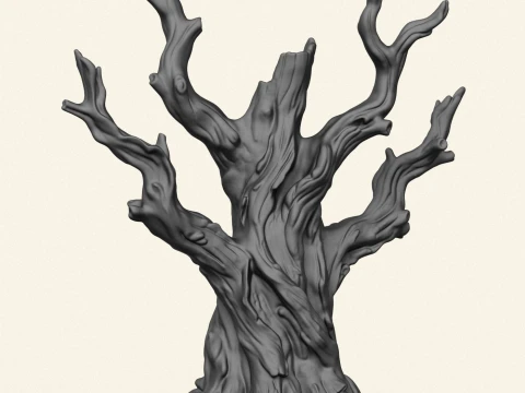 Dead Tree Trunk 02 3D Print Model