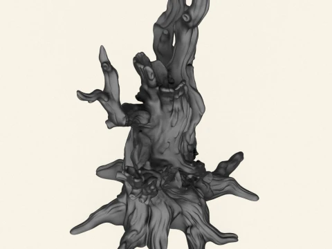 Dead Tree Trunk 02 3D Print Model