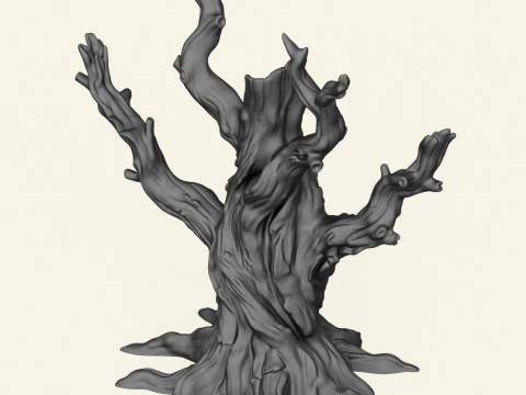 Dead Tree Trunk 02 3D Print Model