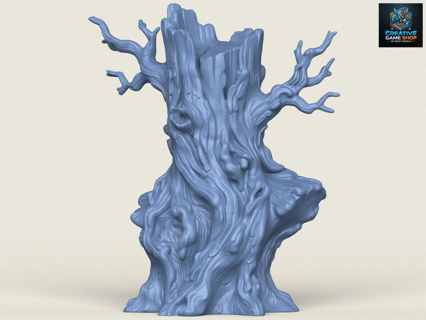 Dead Tree Trunk 03 3D Print Model .c4d .max .obj .3ds .fbx .stl .blend 