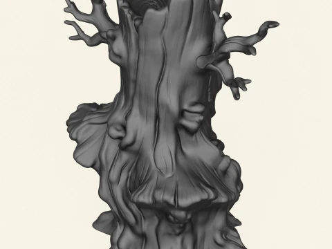 Dead Tree Trunk 03 3D Print Model