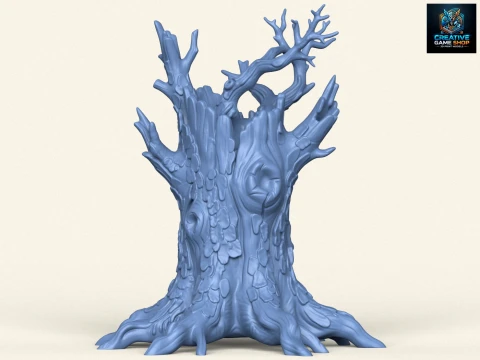 Tronc d'arbre mort 04 Modèles 3D en vedette