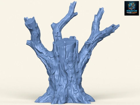 Dead Tree Trunk 05 3D Print Model