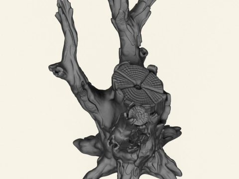 Dead Tree Trunk 05 3D Print Model