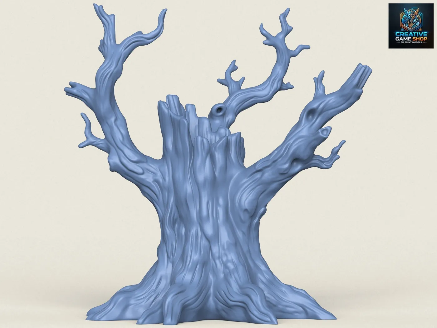 Dead Tree Trunk 06 3D Print Model .c4d .max .obj .3ds .fbx .stl .blend