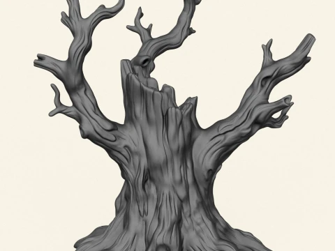 Dead Tree Trunk 06 3D Print Model