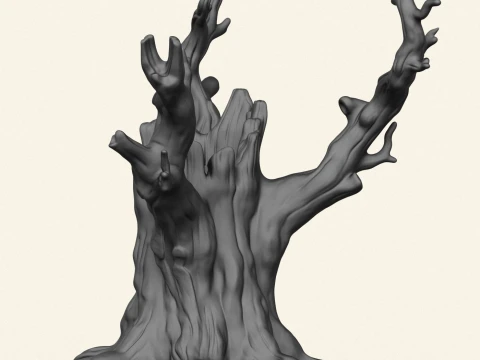 Dead Tree Trunk 06 3D Print Model
