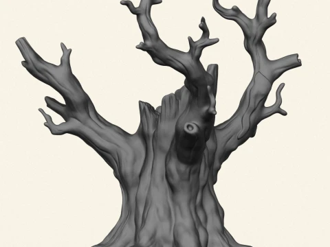 Dead Tree Trunk 06 3D Print Model